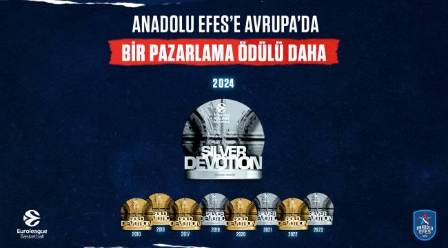 Anadolu Efes Spor Kulübü’ne Avrupa’dan bir pazarlama ödülü daha! 