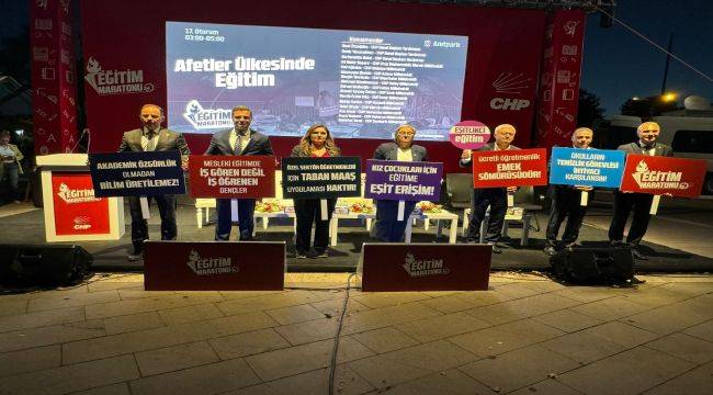 ''Eğitimi, Afetler Değil, Afet Sürecini Yönetemeyen AKP Durduruyor''