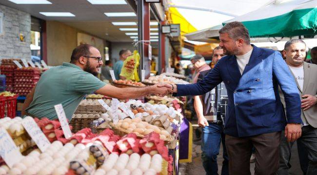 Pazarcılarla Kahvaltıda Buluştu