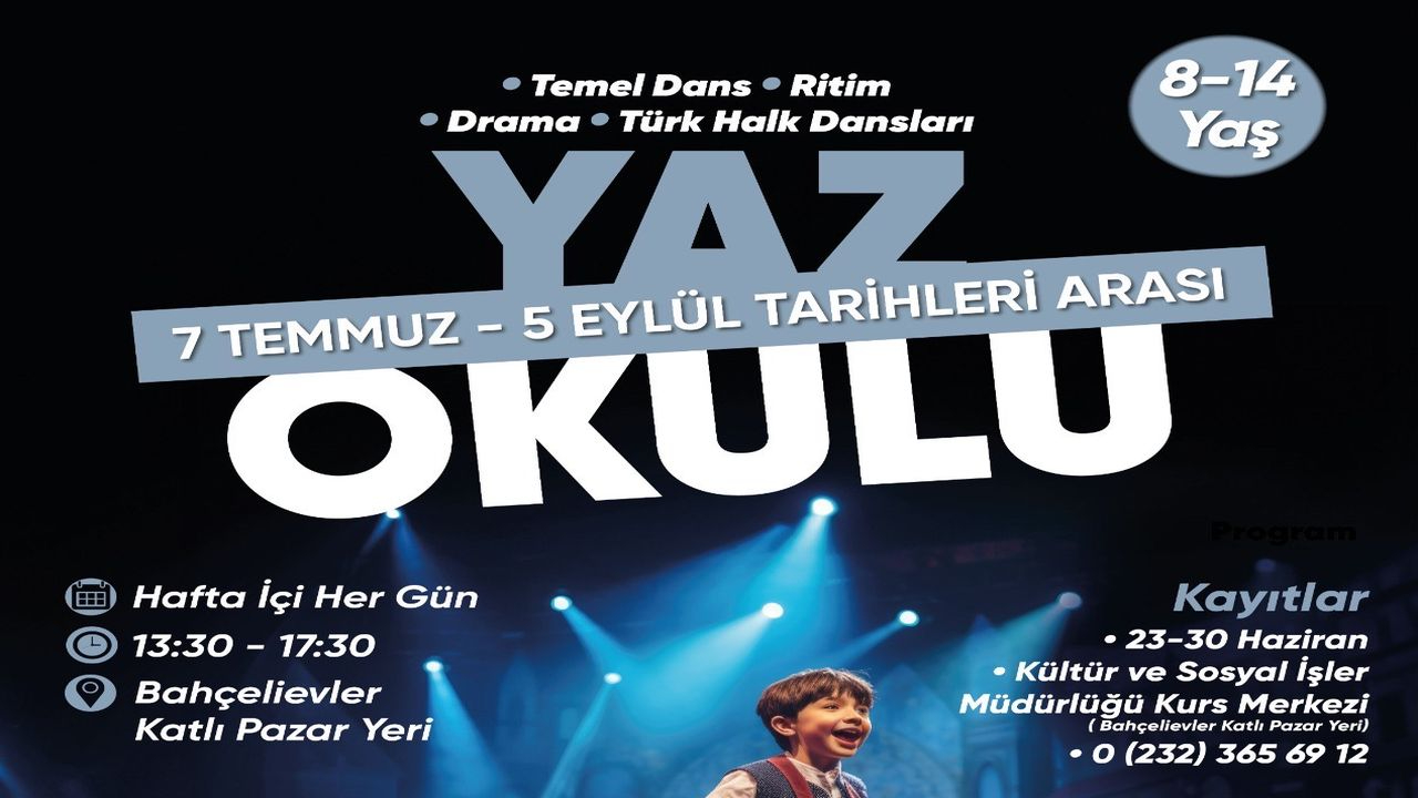 Karşıyaka Belediyesi’nden sanat ve eğlence dolu yaz okulu