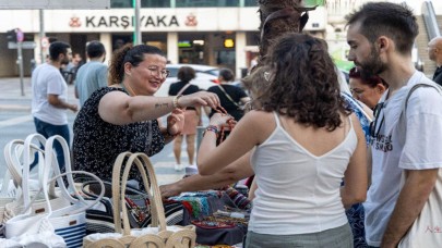 Karşıyaka Çarşısı kadın emeğiyle renkleniyor