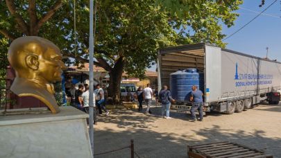 Büyükşehir yanan köylere can suyu oluyor