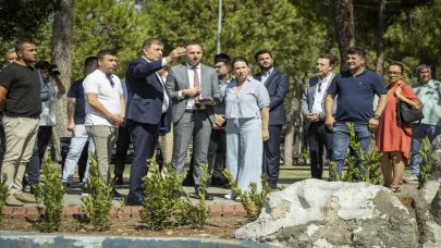 Başkan Tugay'dan Hasanağa Bahçesi’ni ziyaret
