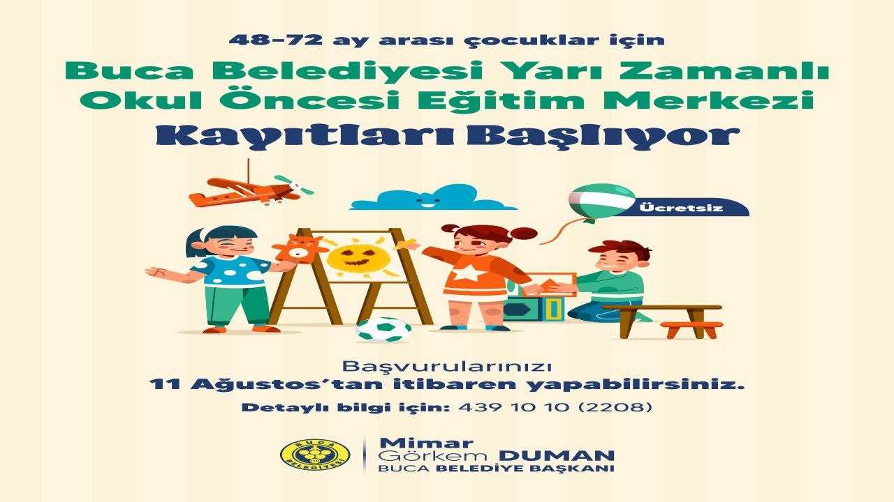 Buca’nın miniklerine ücretsiz eğitim olanağı