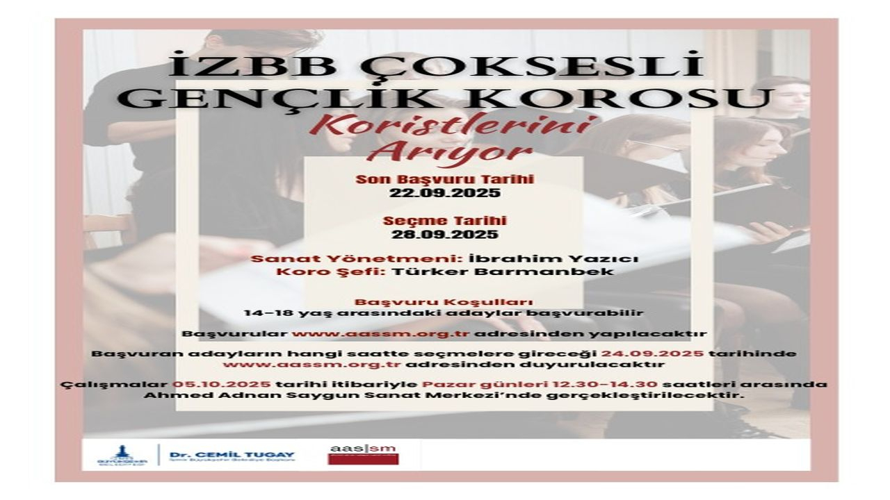 Korist, tenor ve bas korist alımı