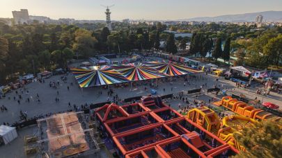 Çocuklar fuarda çok mutlu