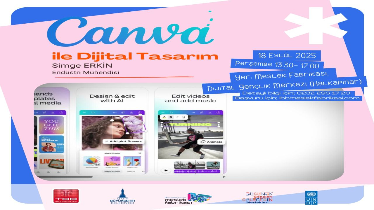 Dijital Gençlik Merkezi'nde "Canva" eğitimi başlıyor