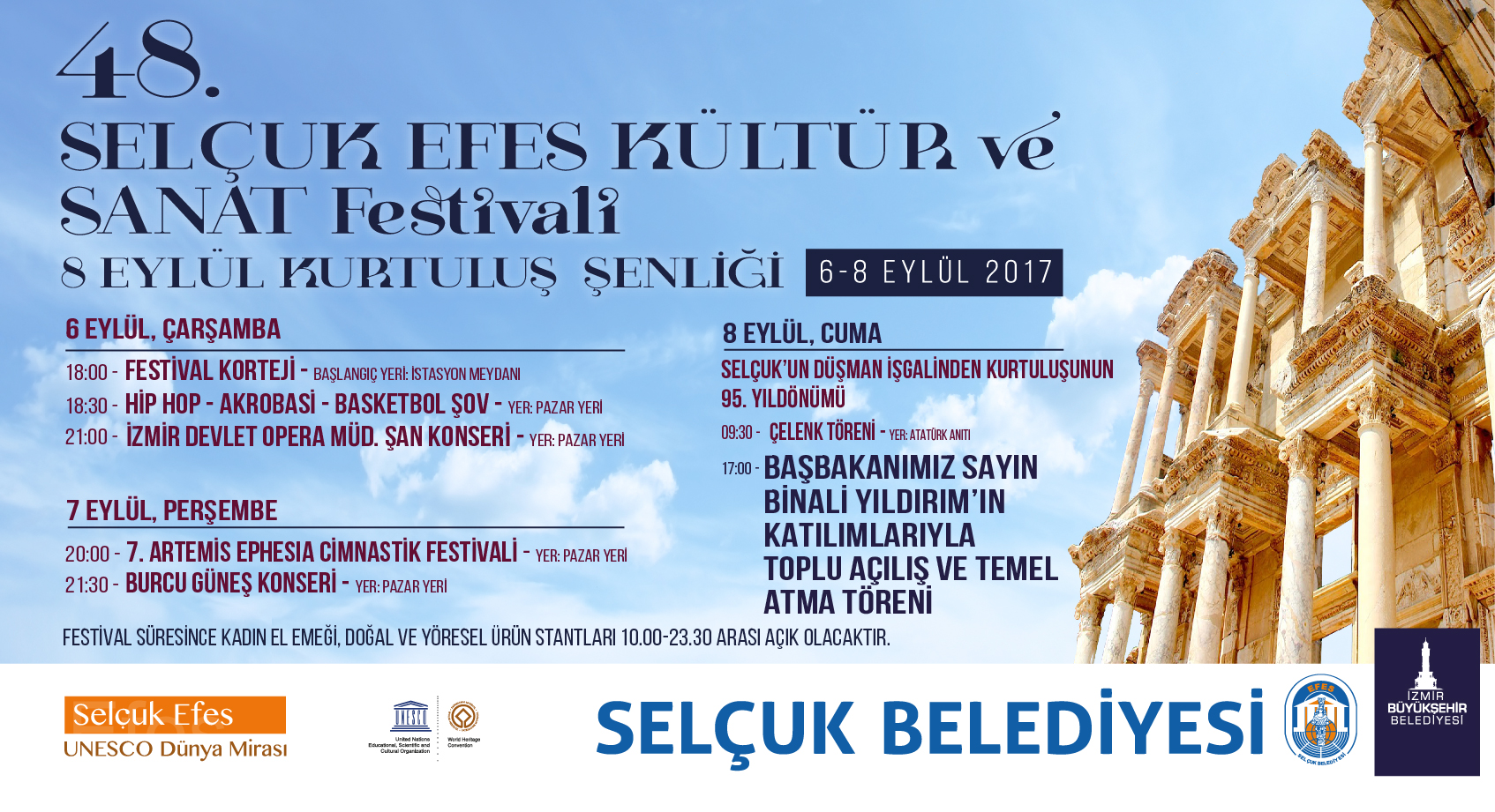 Selçuk Efes Kültür ve Sanat Festivali başlıyor