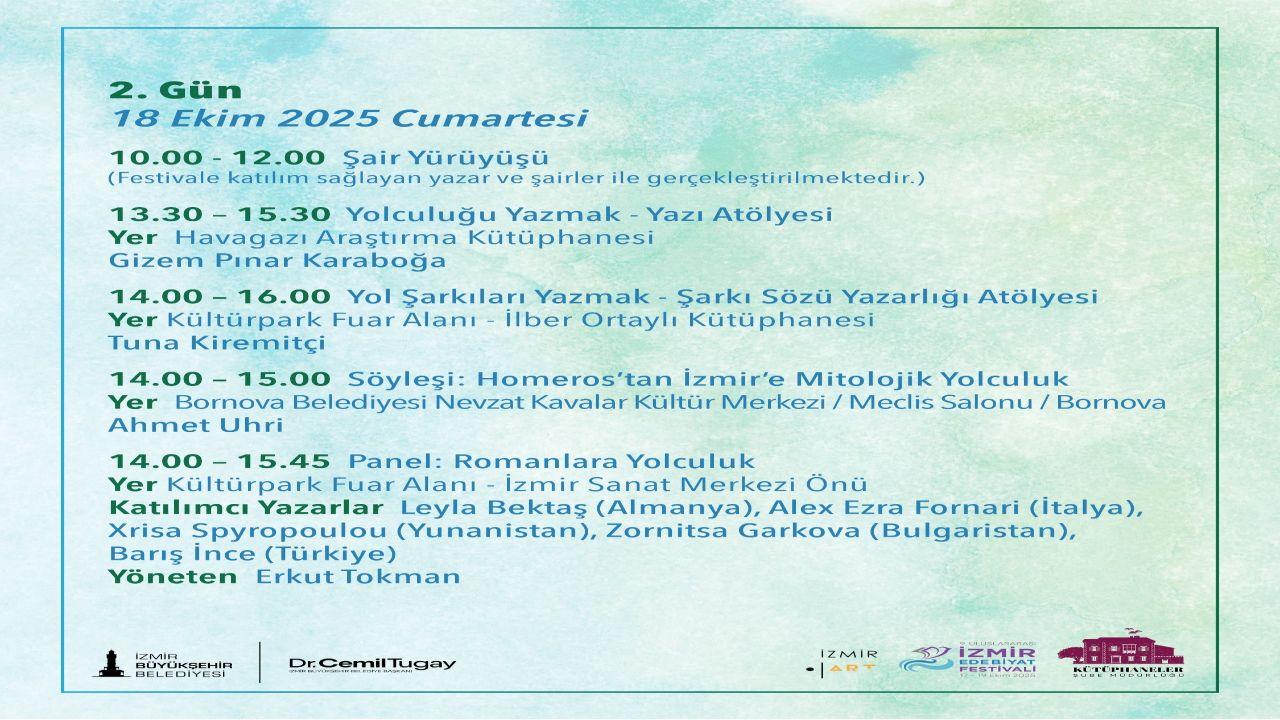 İzmir Uluslararası Edebiyat Festivali, edebiyat dünyasını buluşturacak