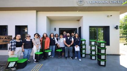 Efes tarlası yaşam köyü’nde bokaşi ev tipi kompost eğitimi düzenlendi